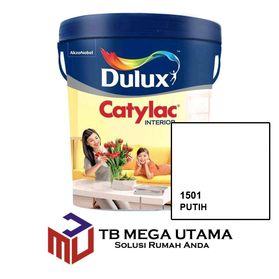 Dulux Catylac Interior 1501 Putih 25 Kg | Cat Decorative Tembok Dalam