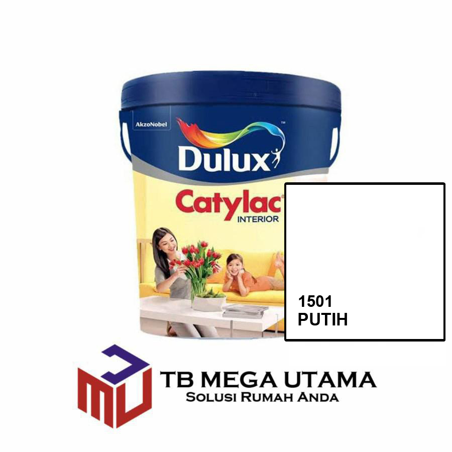 Dulux Catylac Interior 1501 Putih 5 Kg | Cat Decorative Tembok Dalam