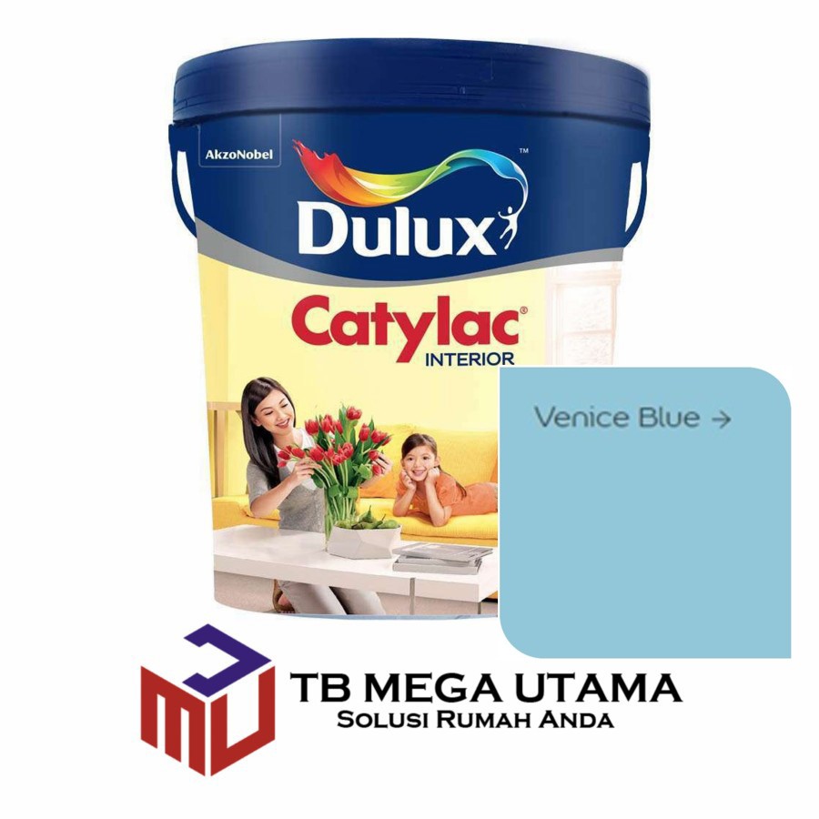 Dulux Catylac Interior Venice Blue 25 kg Cat Dinding Interior