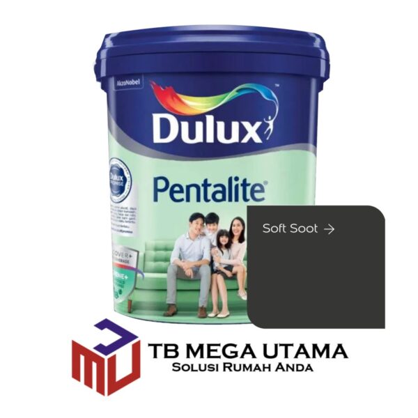 Dulux Pentalite Antibac Soft Soot 20 Liter | Cat Decorative Tembok Interior