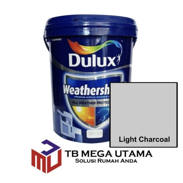 Dulux Weathershield Ds Light Charcoal 20 Liter L Cat Tembok Eksterior Mega Utama Group 9343