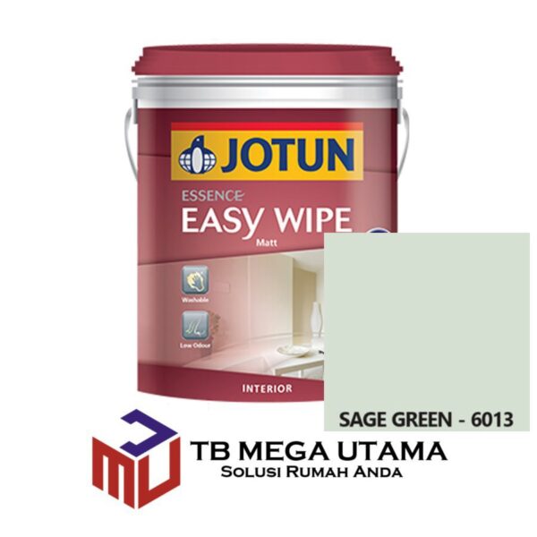 Jotun Easy Wipe Sage Green 6013 18 Liter | Cat Decorative Interior