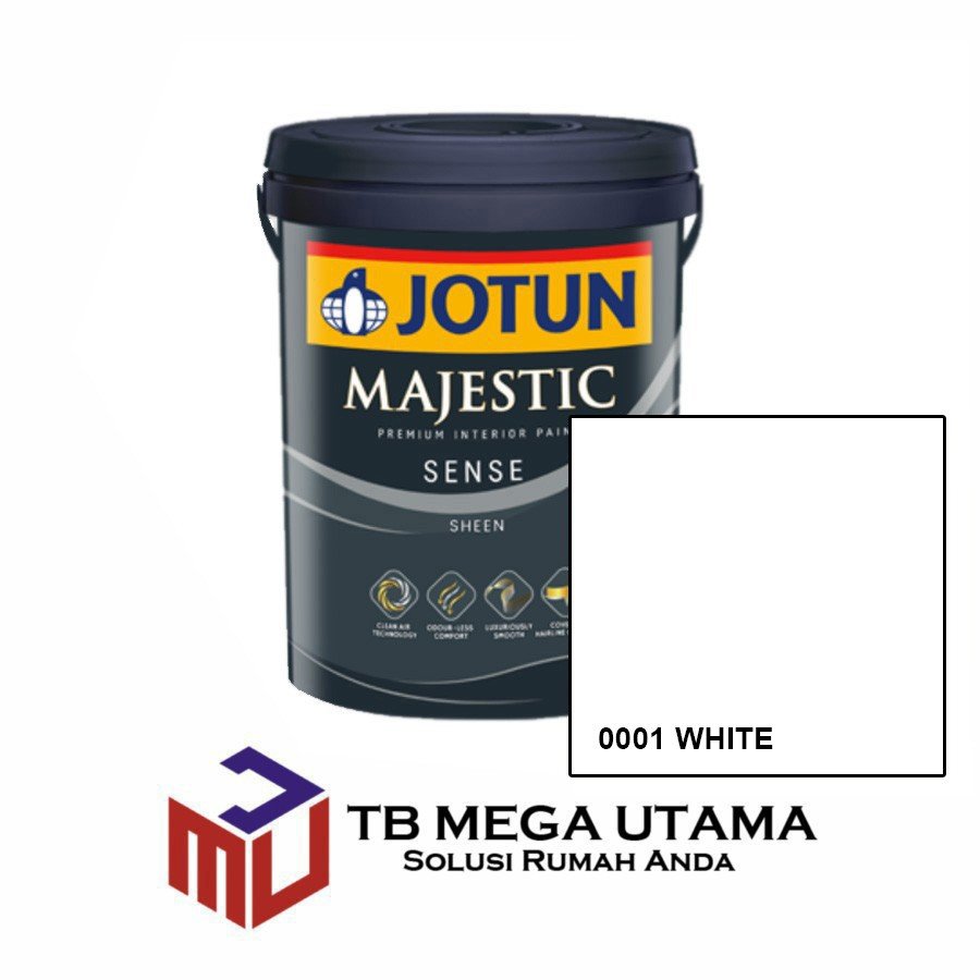 Jotun Majestic Sense 0001 White 25 Liter Cat Decorative Tembok Interior Mega Utama Group 3157