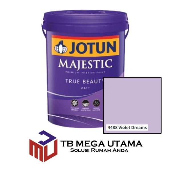 Jotun Majestic True Beauty Matt 4488 Violet Dream 20 Liter | Cat Decorative Tembok Interior