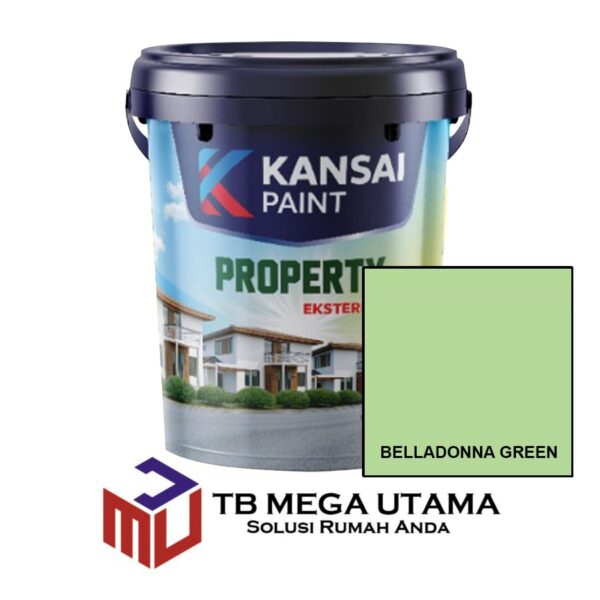 Kansai Paint Property Eksterior Belladonna Green 25 Kg | Cat Tembok Eksterior