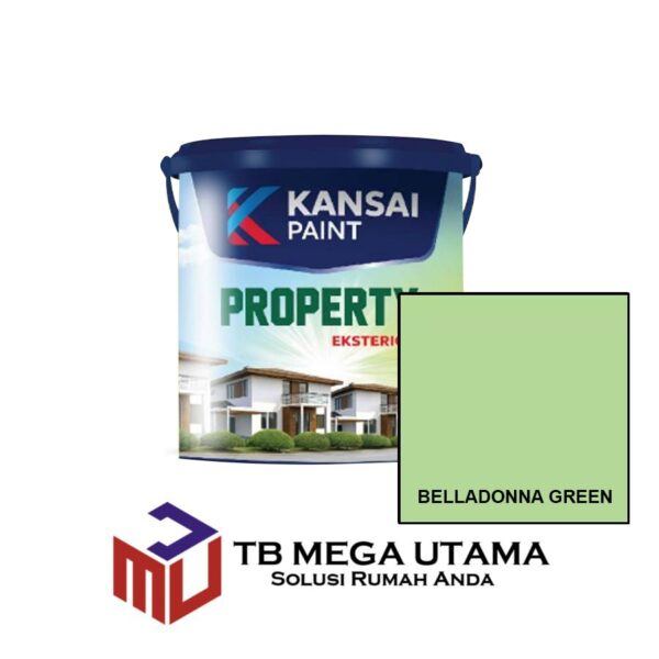 Kansai Paint Property Eksterior Belladonna Green 5 Kg | Cat Tembok Eksterior