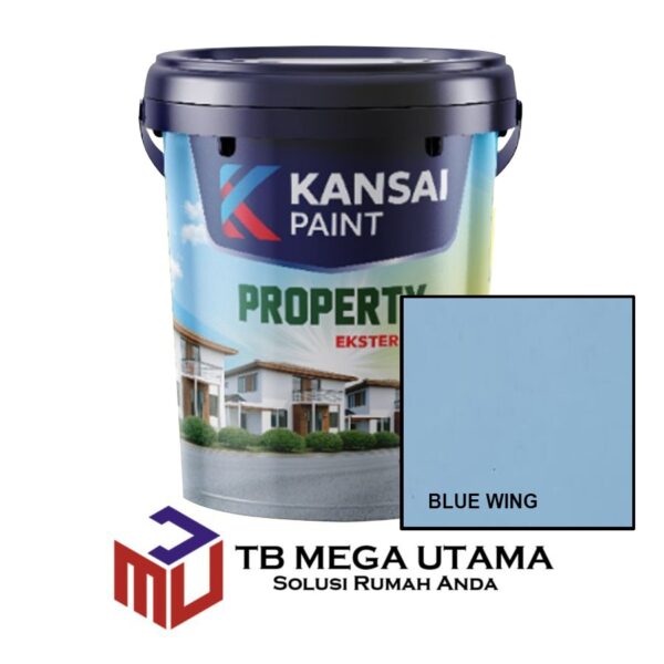 Kansai Paint Property Eksterior Blue Wing 25 Kg | Cat Tembok Eksterior