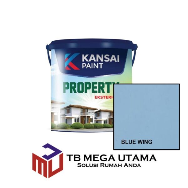 Kansai Paint Property Eksterior Blue Wing 5 Kg | Cat Tembok Eksterior