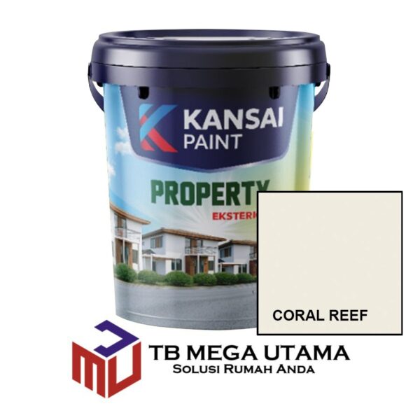 Kansai Paint Property Eksterior Coral Reef 25 Kg | Cat Tembok Eksterior