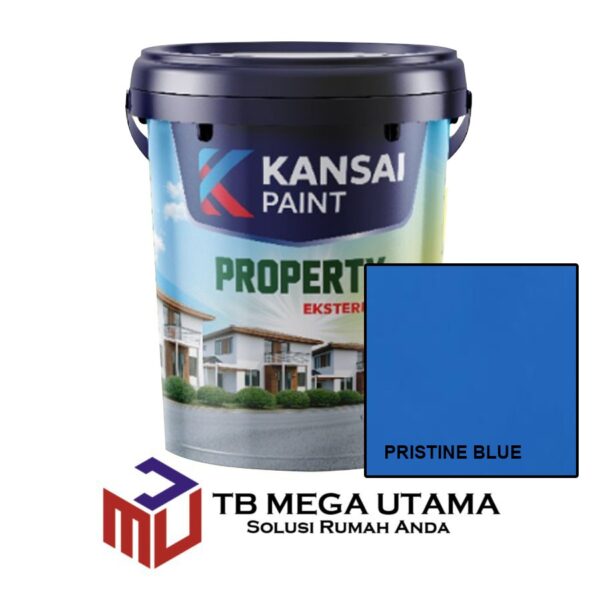 Kansai Paint Property Eksterior Pristine Blue 25 Kg | Cat Tembok Eksterior
