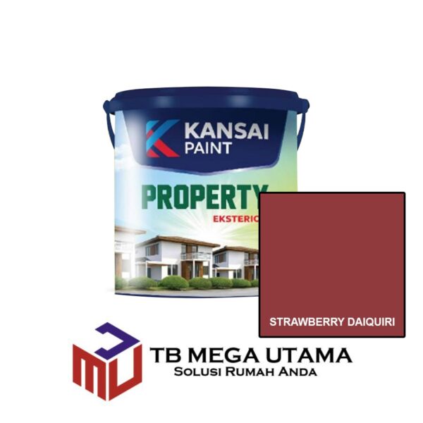 Kansai Paint Property Eksterior Strawberry Daiquiri 5 Kg | Cat Tembok Eksterior