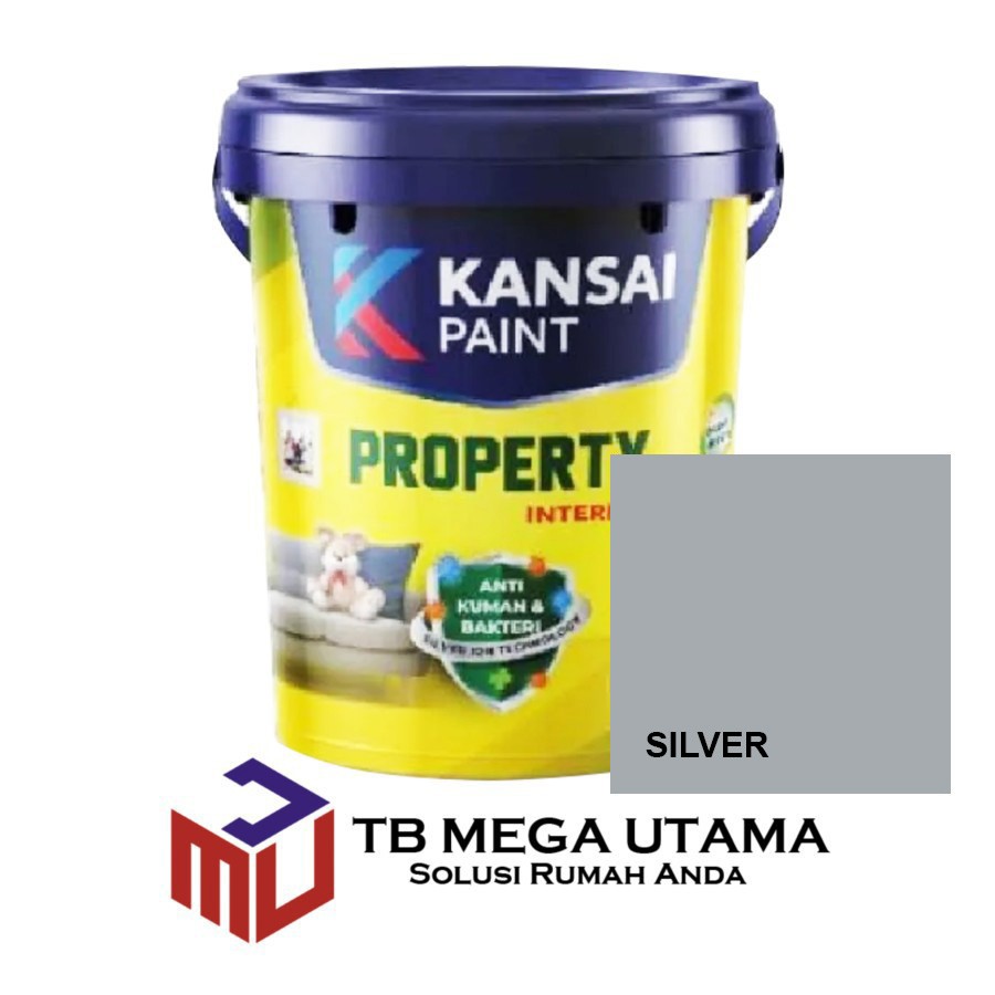 Kansai Paint Property Interior Silver 25 Kg | Cat Decorative Tembok Interior