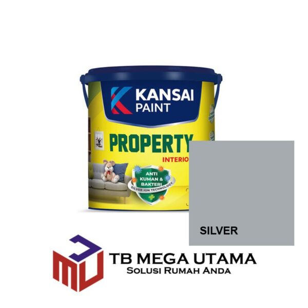 Kansai Paint Property Interior Silver 5 Kg | Cat Decorative Tembok Interior