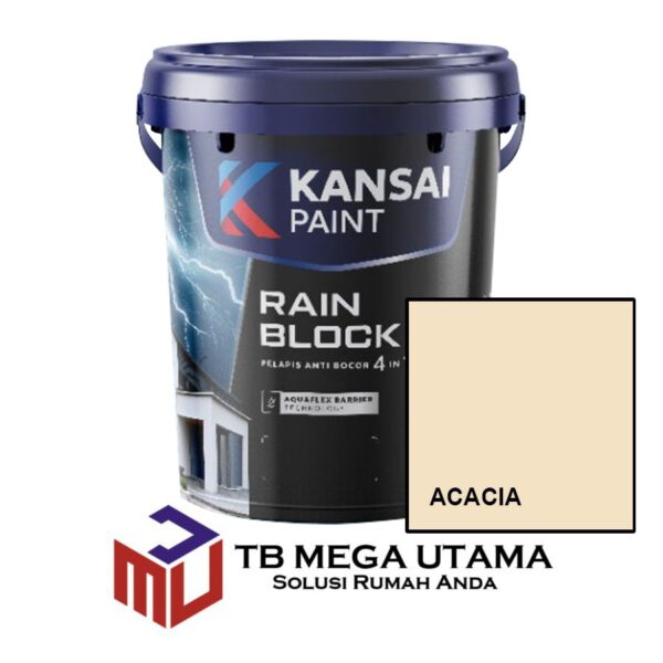 Kansai Paint Rain Block 4 in 1 Acacia 20 Kg | Cat Waterproofing Pelapis Anti Bocor