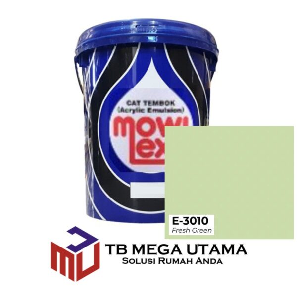 Mowilex Emulsion Fresh Green E-3010 20 Liter | Cat Decorative Tembok Interior