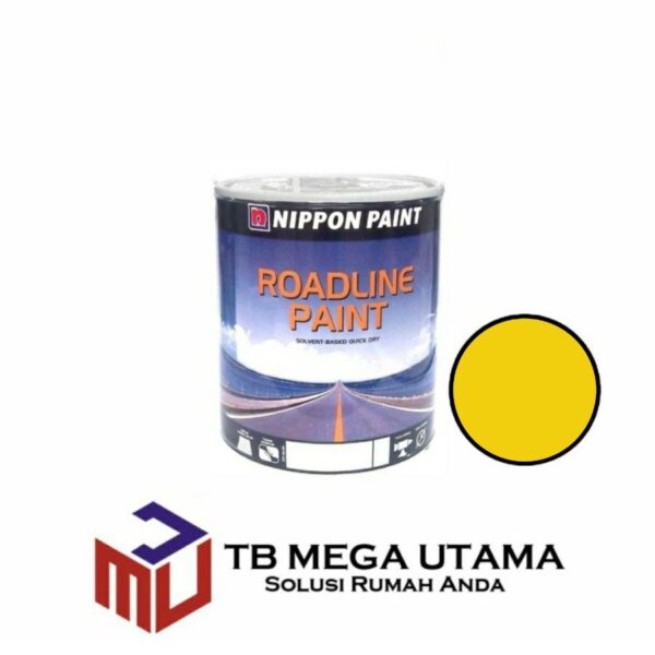 Nippon Roadline Paint 1 Kg Yellow | Cat Marka Jalan Trotoar Warna Kuning