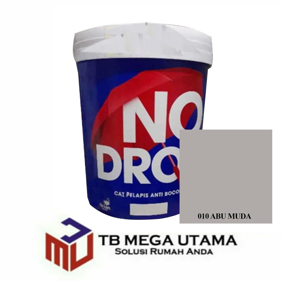 No Drop 010 Abu Muda 20 Kg Cat Pelapis Anti Bocor Dinding Interior Eksterior Mega Utama Group 7326