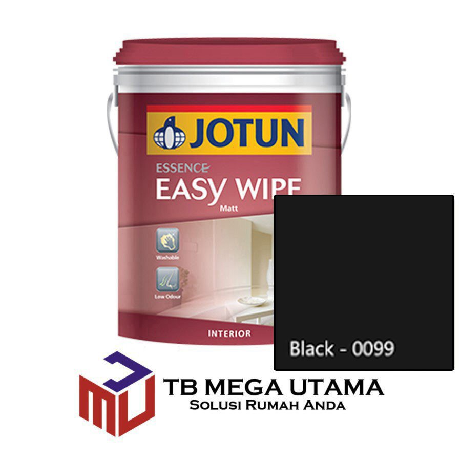 Jotun Easy Wipe Black 0099 18 Liter | Cat Decorative Interior – Mega ...