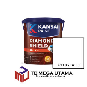 Kansai Paint Diamond Shield Brilliant White 2,5 Liter | Cat Decorative Tembok Eksterior