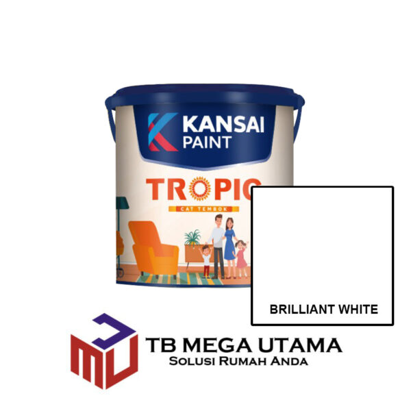 Kansai Paint Tropic Brilliant White 5 Kg | Cat Tembok Interior