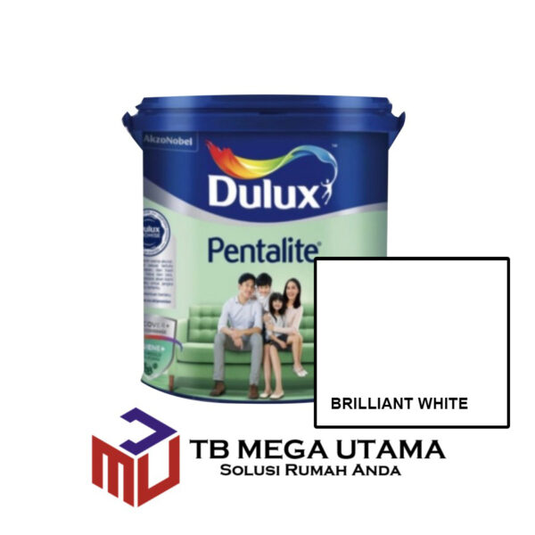 Dulux Pentalite Antibac Brilliant White 2,5 Liter | Cat Decorative Tembok Interior