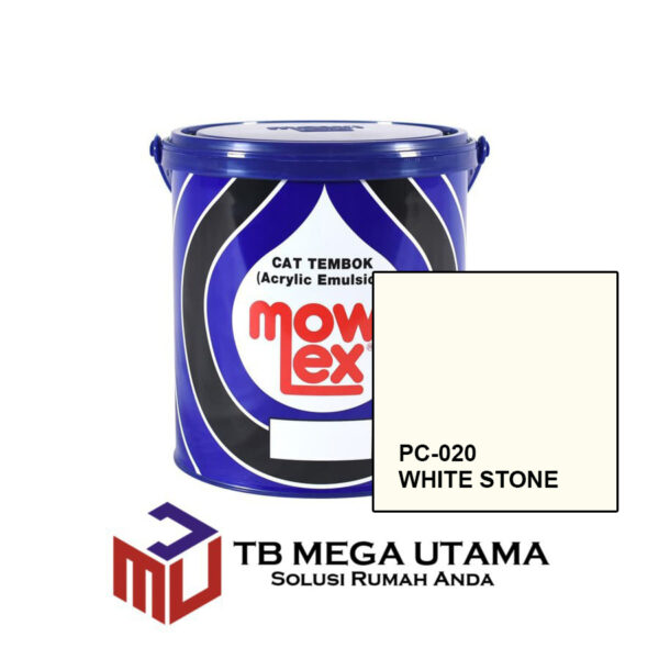 Mowilex Emulsion PC-020 White Stone 2,5 Liter | Cat Decorative Tembok Interior