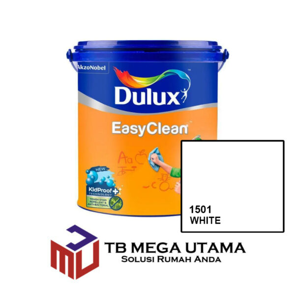 Dulux Easy Clean AV 1501 White 2,5 Liter | Cat Decorative Tembok Interior