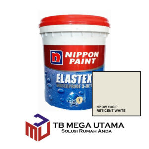 Nippon Elastex 3 in 1 Reticent White NP OW 1083 P 20 Kg | Cat Waterproofing Pelapis Anti Bocor