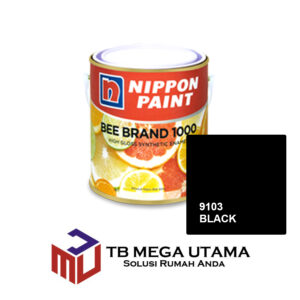 Nippon Bee Brand 1000 9103 Black 0,9 Liter | Cat Kayu dan Besi Interior Eksterior