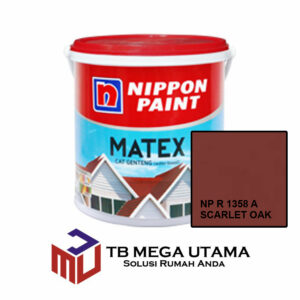 Nippon Matex Genteng NP R 1358 A Scarlet Oak 2,5 Liter | Cat Atap Eksterior