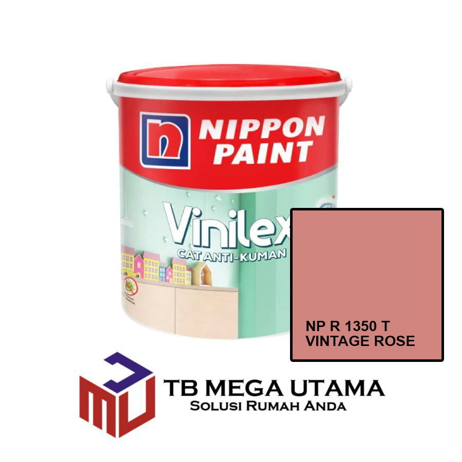 Nippon Vinilex Silver Ion NP R 1350 T Vintage Rose 5 Kg | Cat Decorative Tembok Interior