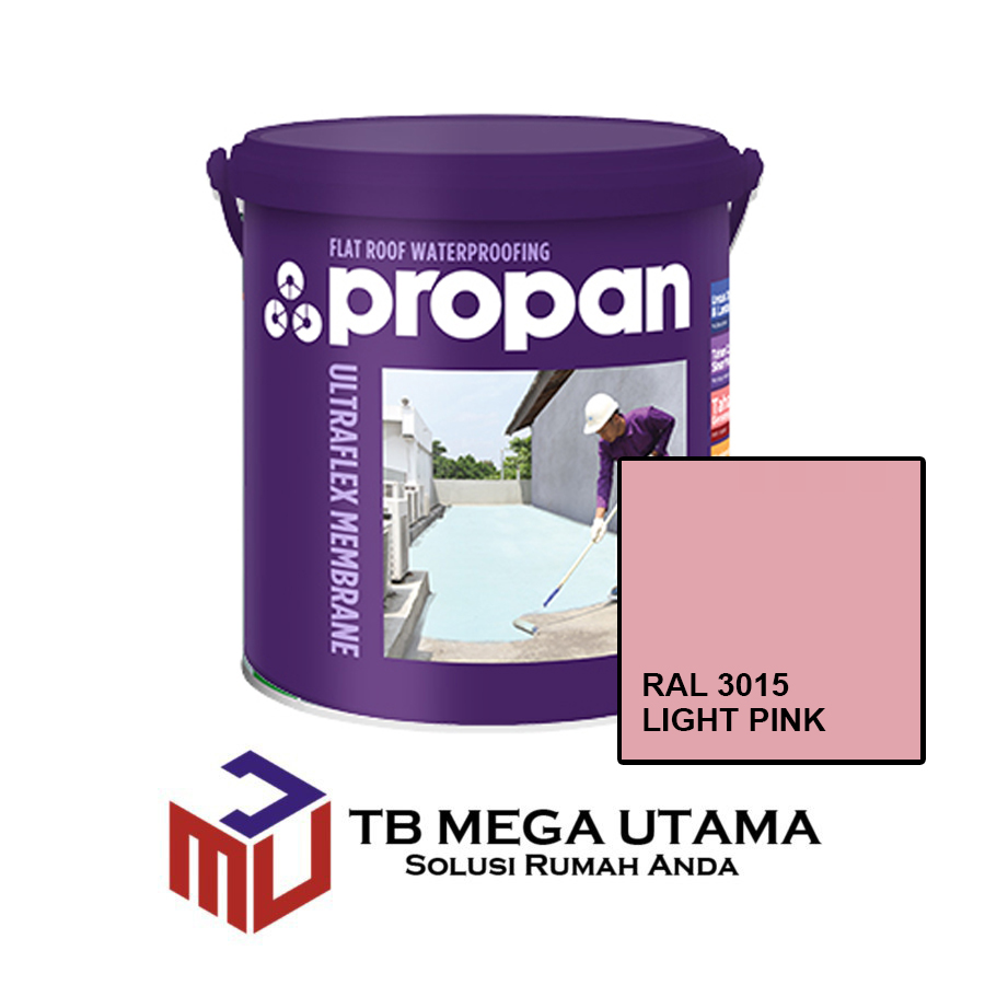 Propan Ultraflex Membrane RAL 3015 Light Pink 4 Kg | Cat Waterproofing Pelapis Anti Bocor Tembok Interior Eksterior