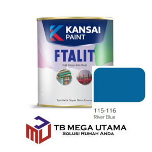 Cat Ftalit 116 River Blue 1 kg | Kansai Paint Cat Kayu dan Besi