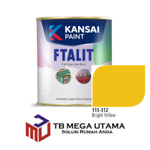 Cat Ftalit 312 Bright Yellow 1 kg | Kansai Paint Cat Kayu dan Besi