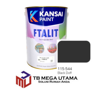 Cat Ftalit 544 Black Doff 5 kg | Kansai Paint Cat Kayu dan Besi