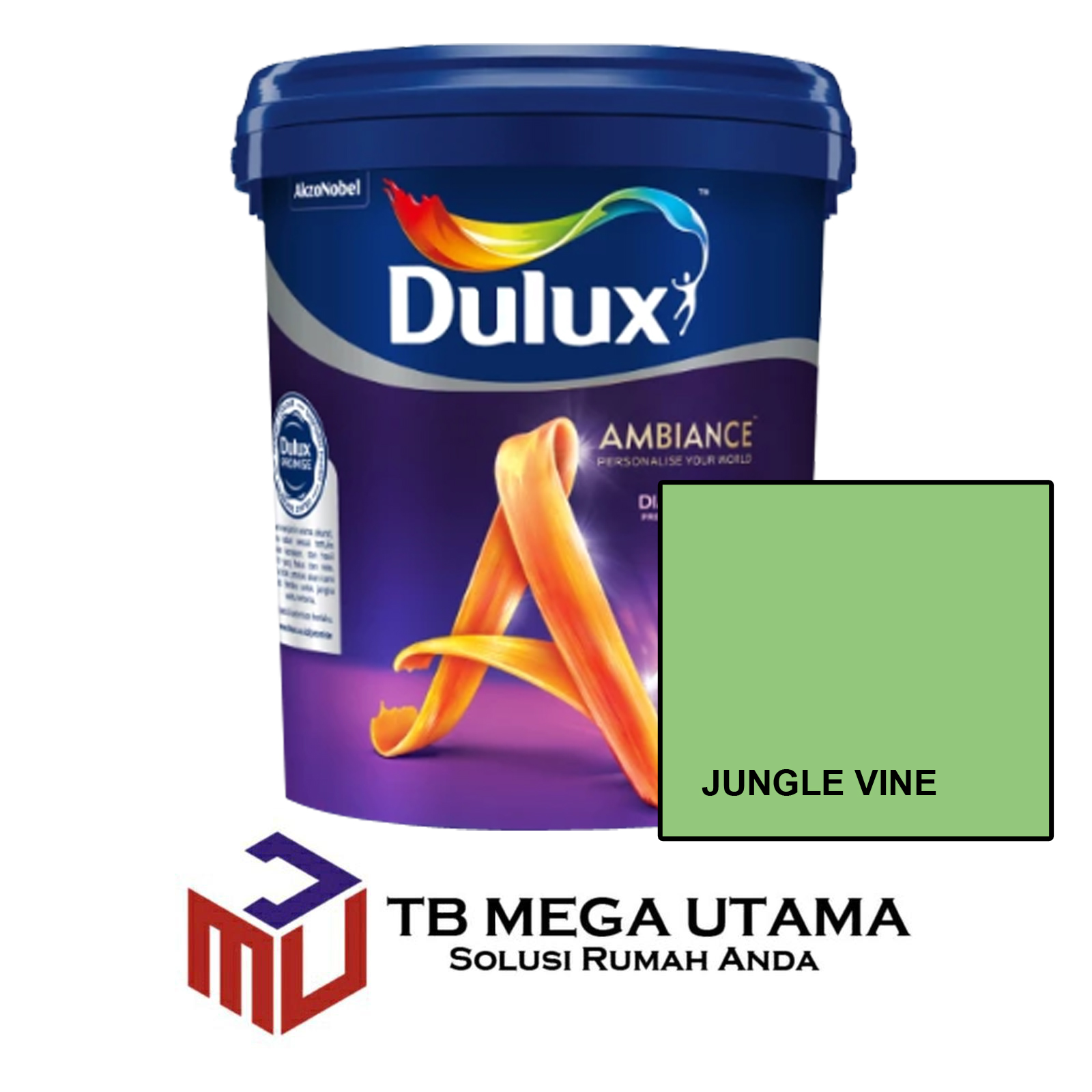 Dulux Ambiance Diamond Glo Jungle Vine 20 Liter | Cat Decorative Tembok Interior