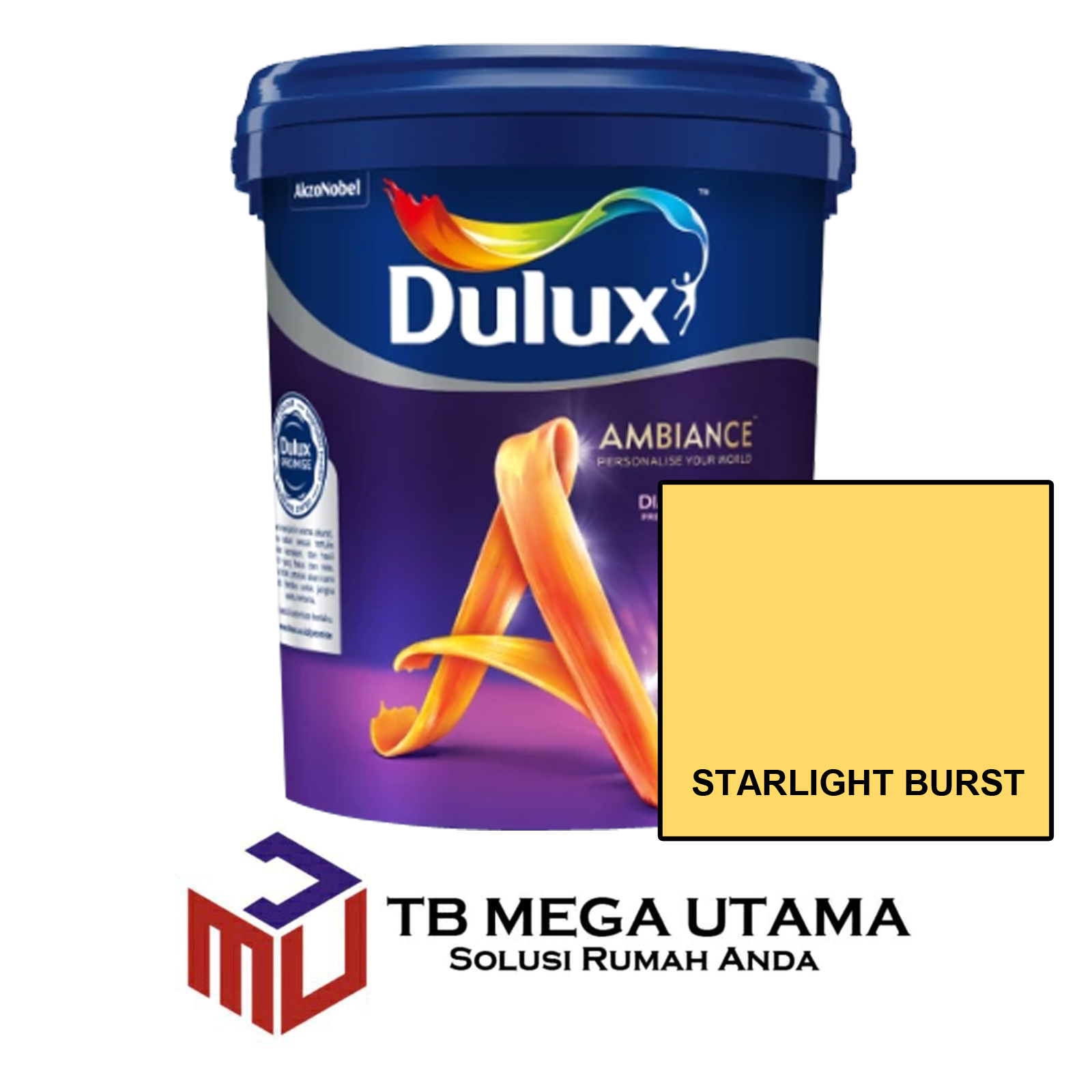 Dulux Ambiance Diamond Glo Starlight Burst 20 Liter | Cat Decorative Tembok Interior