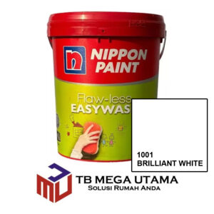 Nippon Flaw-less Easywash 1001 Brilliant White 20 Liter | RM | Cat Decorative Tembok Interior
