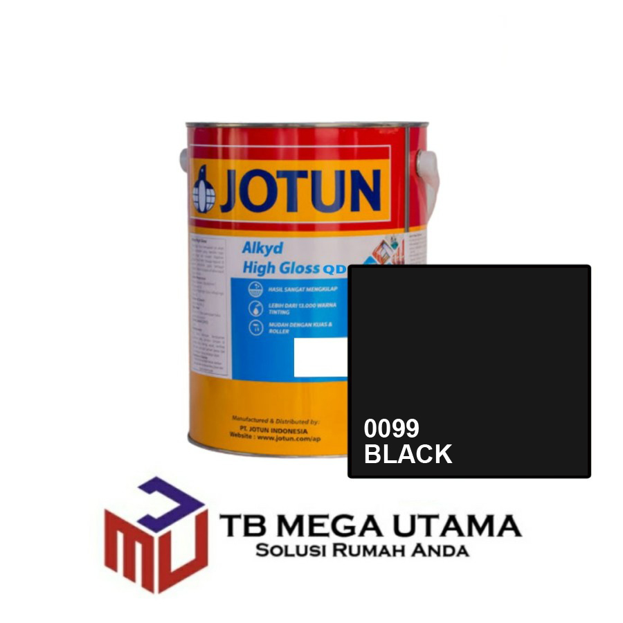 Jotun Alkyd High Gloss QD 0099 Black 5 Liter | 3 | Cat Besi Baja